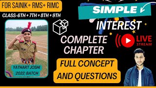 Simple Interest - Complete Chapter for Sainik + RMS + RIMC Students . #sainikschool #dsssb