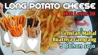 Membuat Long Potato Cheese super gampang || Kentang panjang rasa keju cuma pakai 5 Bahan saja