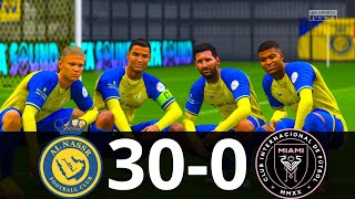 MESSI, RONALDO, MBAPPE, NEYMAR, ALL STARS | AL NASSR 30-0 INTER MIAMI