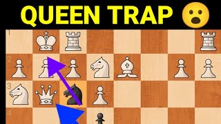 Queen Trap!!  Black Wins in 11 Moves #tricks