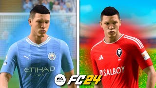 CRIEI 2 GÊMEOS IDÊNTICOS EM *CATEGORIAS DE BASE* DIFERENTES! - EA FC 24 Experimento