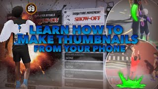 HOW TO MAKE 2K THUMBNAILS FROM YOUR IOS/ANDROID 😮 BEGINNERS TUTORIAL ! ( GFX PACK IN DESCRIPTION )