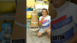 Pohon natal dari karton #cardboard #christmastree #pohonnatal #natal #kelapkelip