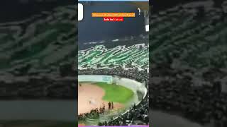 تيفو جمهور الرجاء البيضاوي اليوم/الرجاء 2 إتحاد تواركة 1 /  tifo raja vs twarga /غرين بويز curva sud