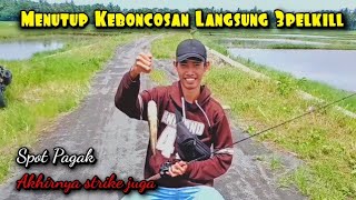 Mancing Casting di rawa pagak menutup Keboncosan 💥😄