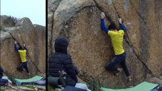 Julius Fuci 6a+Tırmanıcı:Erman Aydın Bafa Gölü Bouldering Kısa Kaya Tırmanışı Kapıkırı Köyü Climbing