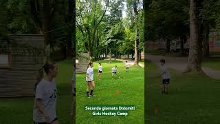 seconda giornata Dolomiti Girls Hockey Camp - allenamento a secco al Parco del Pieve