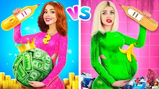 Rich Pregnant vs Broke Pregnant | Funny Rich vs Poor Pregnancy Situations by RATATA BOOM