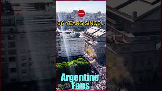 Argentine Fans Celebration World Cup Trophy #shorts #messi #argentina