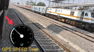 How Speed does an Indian train run? Howrah To Amritsar Express gps Speed test 2021