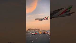 Dubai Airport's Emirates  Airline Landings Amazing Veiw. #dubai #dxb #airport #tiktok  #shorts