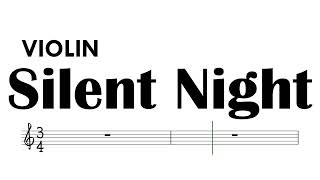 Silent Night Violin Key Sheet Music Backing Track Partitura The Beatles