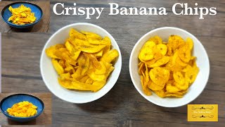 Crispy Banana Chips | Homemade Banana Chips |  Kele ke chips | The Yellow Hob