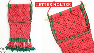 DIY Macrame Letter Holder | Macrame Mobile Holder | Diwali Wall Hanging Crafts