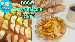 EV YAPIMI YAPIMI DOĞAL ATIŞTIRMALIK TARİFİ ✅ ELMA NASIL KURTULUR ✅#doğaltarifler#food