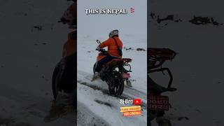 Short Rider struggle in Snow Ktm duke