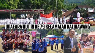 Upacara HUT RI Ke 79 Kecamatan Kalibawang