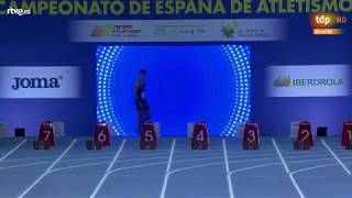 Mens 100m final Spain athletics national championship 2019