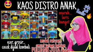 Review KAOS DISTRO ANAK yang BEST SELLER BANGET, LARIS BANGET. HARGA MURAH, KUALITAS OK PUNYA.