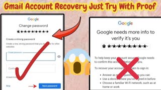 How To Recover Gmail Account Without Email Password And Phone Number 2023 | Google Account Recovery