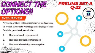 UPSC PYQ | Q No. 22 | Prelims 2022 | EduMandala #SRI #paddycultivation #CH4emissions #prelims2022