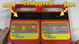 Speak and Spell - 1983 vs 2019 model!