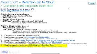 IBM Spectrum Protect 8.1.13 Retention Sets to Cloud OC - demo