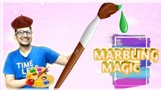 Marbling Magic Paint Art Kit for Kids from Wonderlab -  Unboxing and Review Peephole View Toys