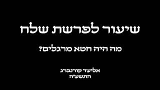 שלח חטא המרגלים