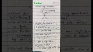 Physics Class-12 ELECTRIC CHARGE #(CHARGE DISTRIBUTION) Notes For Board Exam Neet Preparation#shorts