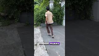 Anak pramuka lompat ke pagar tanaman #shortvideo #shorts