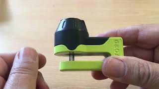 Oxford Mini T Motorcycle Disc Lock review for scooters and mopeds