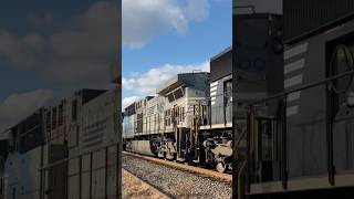 NS 1824 SD70ACC leads NS 28X w/ NS 4000 AC44C6M “Sonic Bonnet” Trailing through south Plainfield,NJ!