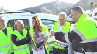 El Cabildo inicia las obras para el acceso desde la GM-1 a la zona de Los Roques, en Hermigua