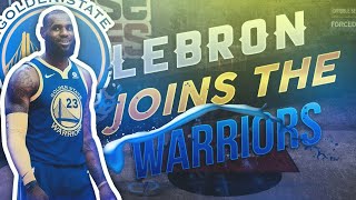 LeBron James In Golden State Warriors NBA 2K18 Mixtape!