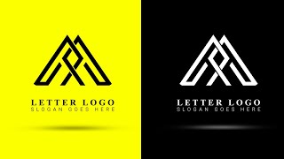 Initial Letter Logo / Minimalist Logo Design Tutorial | Logo design | Shamim 360