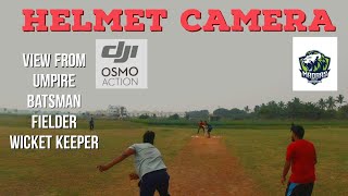 Helmet Cam View-Dji Osmo Action | Madras Gully Cricket | T15 Tennis Ball match | Wecritic | Tamil |