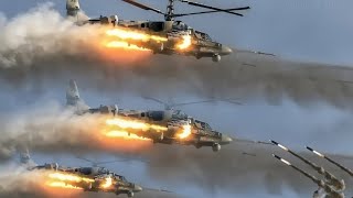 1 minute ago! 5 Russian KA-52 helicopters shot down by Ukrainian M142 HIMARS missiles