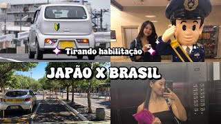 TIRANDO HABILITAÇÃO NO BRASIL X JAPÃO 🚗 sera que passei??👀