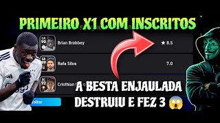 NINGUÉM SEGURA BROBBEY! 😱 NO PRIMEIRO X1 COM INSCRITOS ELE DESTRUIU A PARTIDA, PARECIA UM TRATOR!🚜