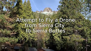 Drone Flight to Sierra Buttes