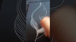 Easy abstract line art || #shorts #artisticartcraft