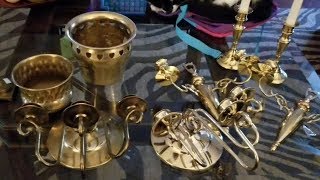 goodwill shopping haul . I found brass, brass, brass,...