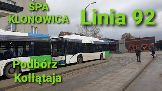 SPA Klonowica, linia 92 - Solaris Urbino 12 IV Electric #1221