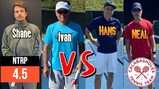 NTRP 4.5 Doubles Match Play - Neal & Hans vs Shane & Ivan