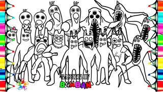 Garten Of BANBAN 8 Coloring Page | How to Color the BANBAN FAMILY