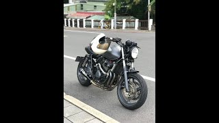 HONDA cb400 cafe racer  M4 EXHAUST sound