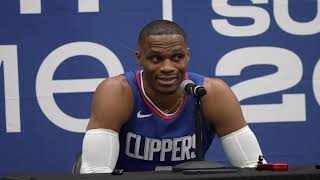 Los Angeles Clippers Media Day with Russell Westbrook #nba #clippesnation #russellwestbrook