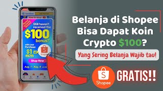 Ternyata Belanja Di Shopee Bisa Dapat Koin Crypto Gratis ‼️ Cara Belanja Di Shopee Dapat Crypto