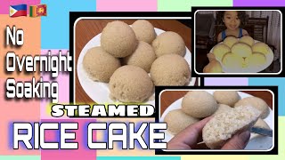 No Overnight Soaking STEAMED RICE CAKE | Rice Puto | Easy and Yummy | JesAiRon